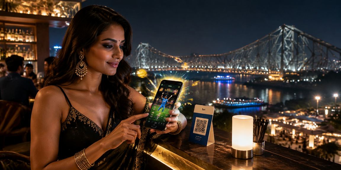 Kolkata fans watching live cricket and placing online bets